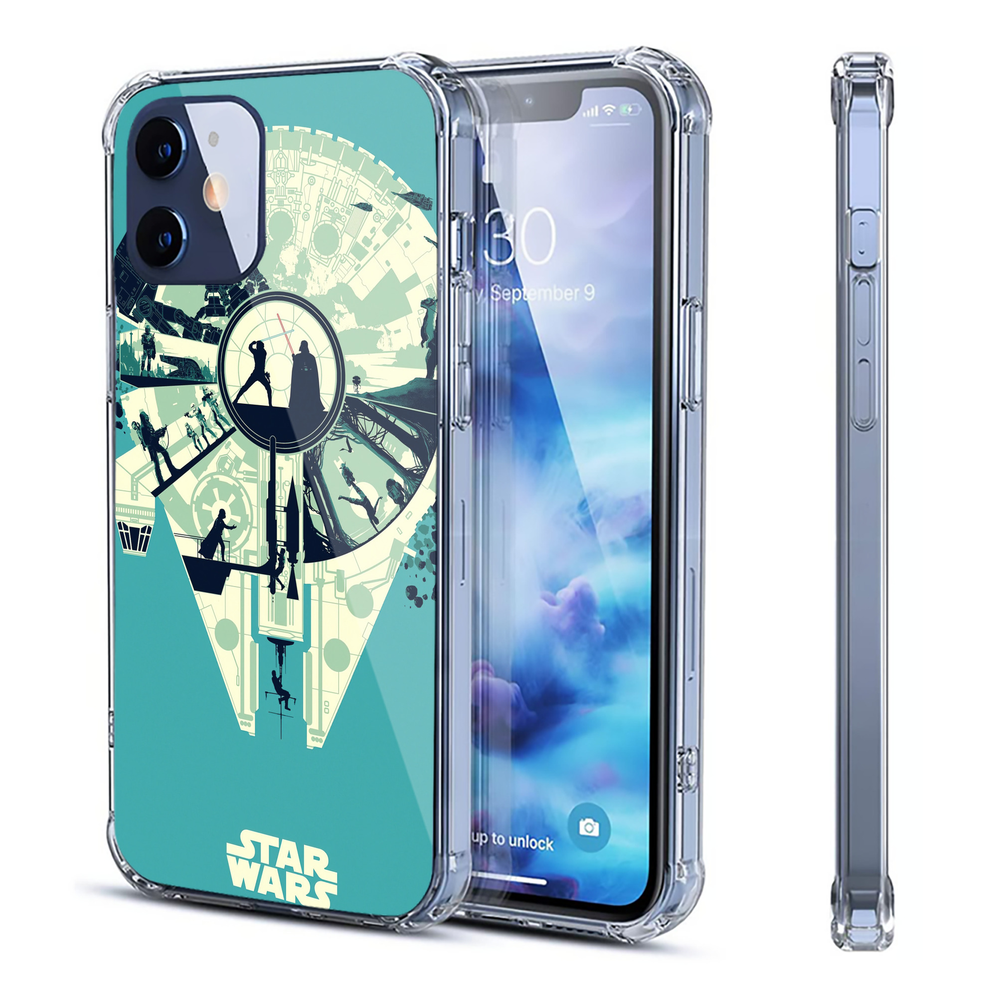 （画像用） スター・ウォーズ Star Wars 【iPhone 12シリーズ対応】透明スマホケース（クリアソフトケース）